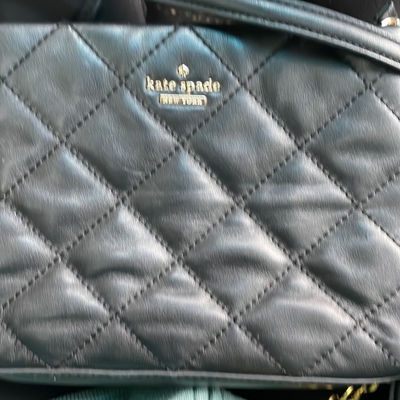 COPY - Black, authentic Crossbody, Kate Spade purse with a chain - Picture 7 of 7